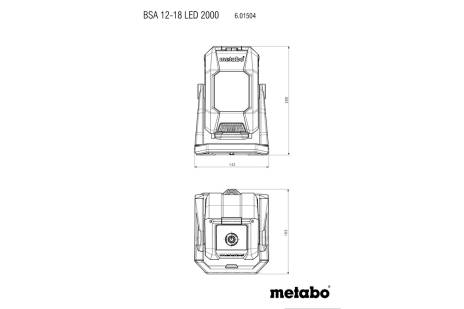 METABO BSA 12-18 LED 2000 (bez baterija i punjača u kutiji) Aku.reflektor 601504850 - 8