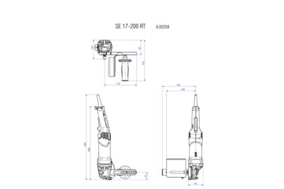 SE 17-200 RT Set, satinir masina sa osnovnim priborom, u metalnom koferu - 3