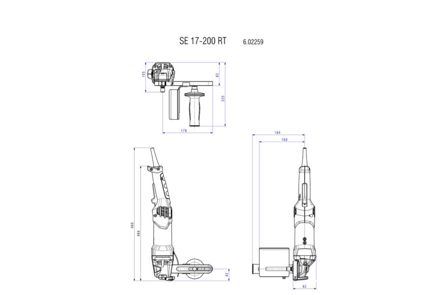 METABO SE 17-200 RT Satinir mašina 602259000 - 3