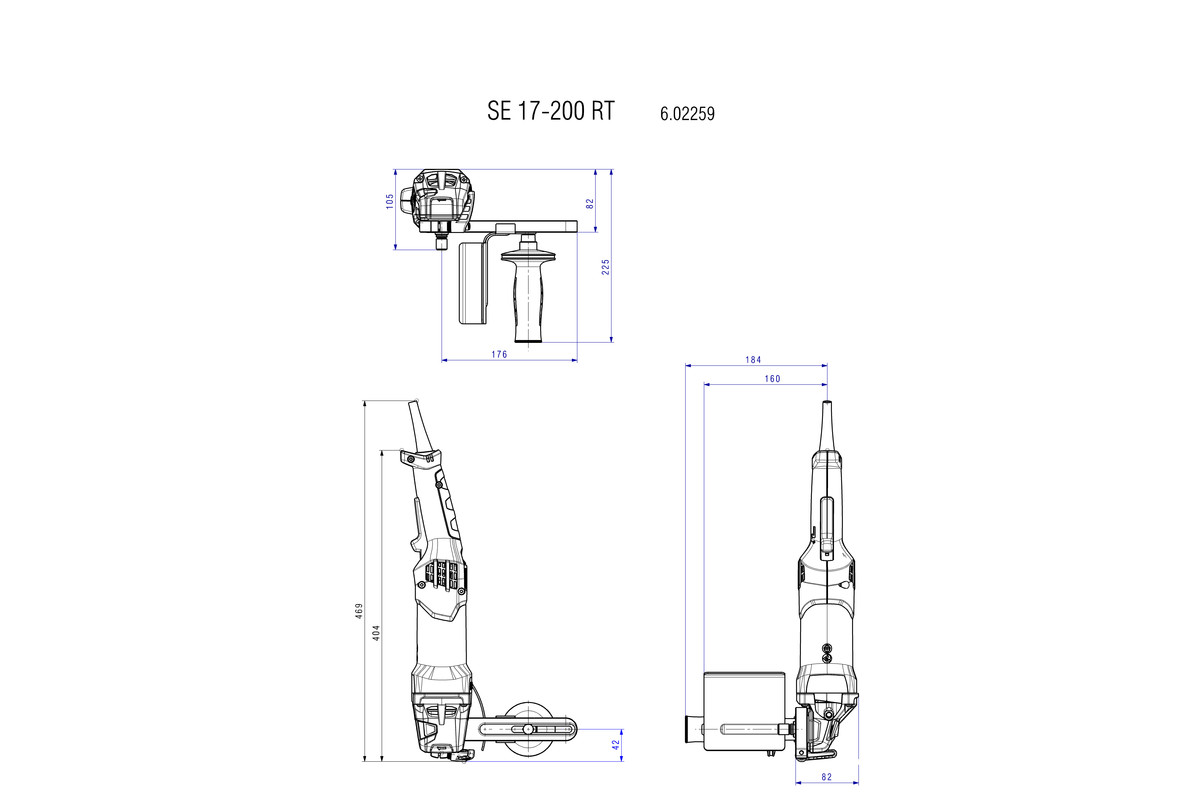 METABO SE 17-200 RT Satinir mašina 602259000 - 3