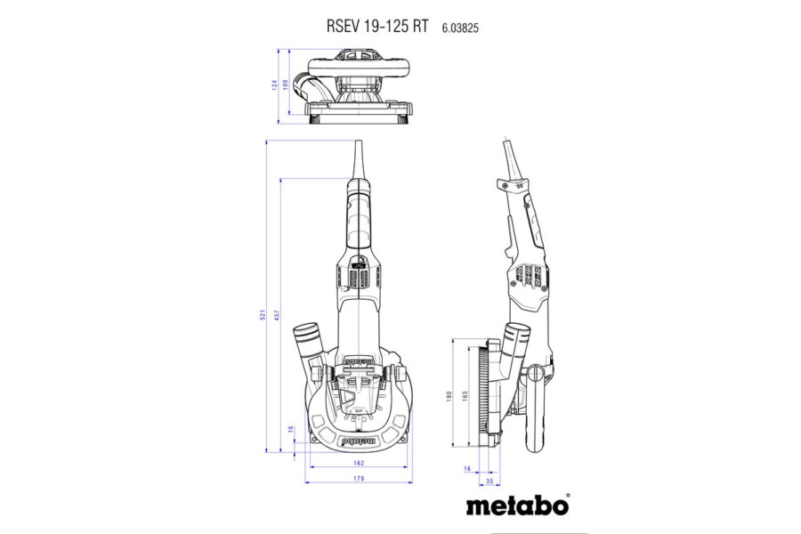 METABO RSEV 19-125 RT Brusilica za renoviranje sa diskom 603825710 - 6