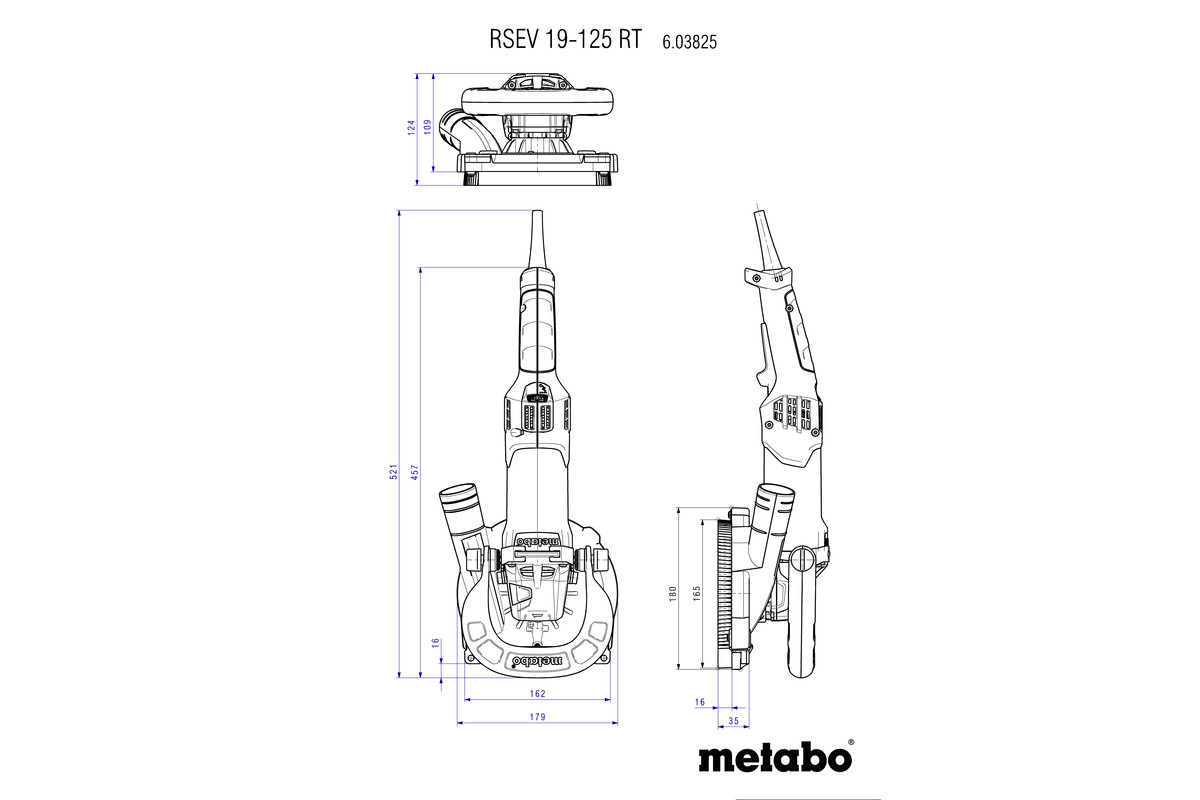 METABO RSEV 19-125 RT Brusilica za renoviranje sa diskom 603825710 - 6
