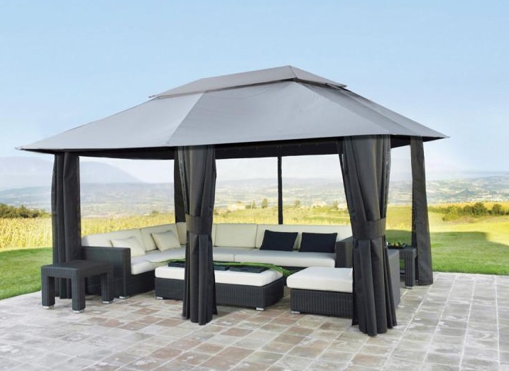 GREEN BAY Belize Metalna gazebo tenda - siva 055682 - 2