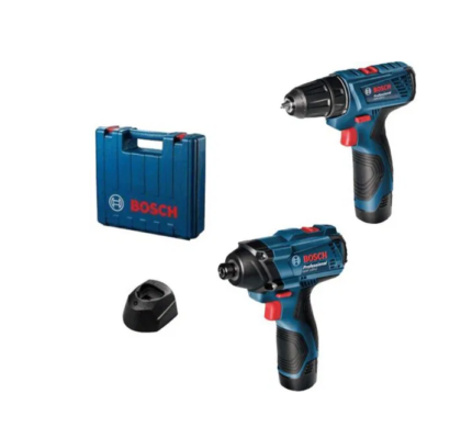 BOSCH Kombinovani komplet: Akumulatorska bušilica-odvrtač GSR 120-Li + akumulatorski udarni odvrtač GDR 120-Li + 2 x akumulator GBA 12V 2.0Ah + punjač GAL 1210 CV u koferu 06019G8023 - 1