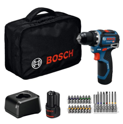 BOSCH Akumulatorska bušilica-odvrtač GSR 12V-32 + 2 x akumulatora GBA 12V 2.0Ah + brzi punjač 06019N7006 - 1
