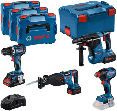 Kombinovani komplet: Set akumulatorskih alata GSR+GDX+GBH+GSA (18V 1×4.0Ah, 2x 5.5Ah) - 1