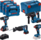 Kombinovani komplet: Set akumulatorskih alata GSR+GDX+GBH+GSA (18V 1×4.0Ah, 2x 5.5Ah) - 1