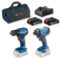 Profesionalni set: Akumulatorski set Bosch GSR 185-Li + Bosch GDR 180-Li; 18V; 2×2,0 Ah - 1
