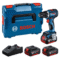Kombinovani komplet: Akumulatorska vibraciona bušilica/odvijač GSR 18V-90 C + 3x PC 18V 4.0 Ah + GAL 18V-40 + L-BOXX - 1
