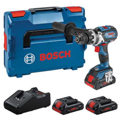 BOSCH Kombinovani komplet: Akumulatorska vibraciona bušilica GSB 18V-110 C + 3x PC 18V 4.0 Ah + GAL 18V-40 + L-BOXX 0615A5002X - 1