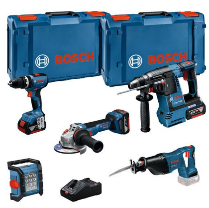 BOSCH Kombinovani set od 5 alata od 18 V: GSB+GBH+GWS+GSA+GLI+3x5+GAL 0615A5007S - 1