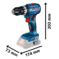 Komplet od 2 alata od 18 V: GSB 18V-45 + GWS 18V-8 + 2 x GBA 4.0 Ah + GAL 18V-40 + RAF BAG - 4