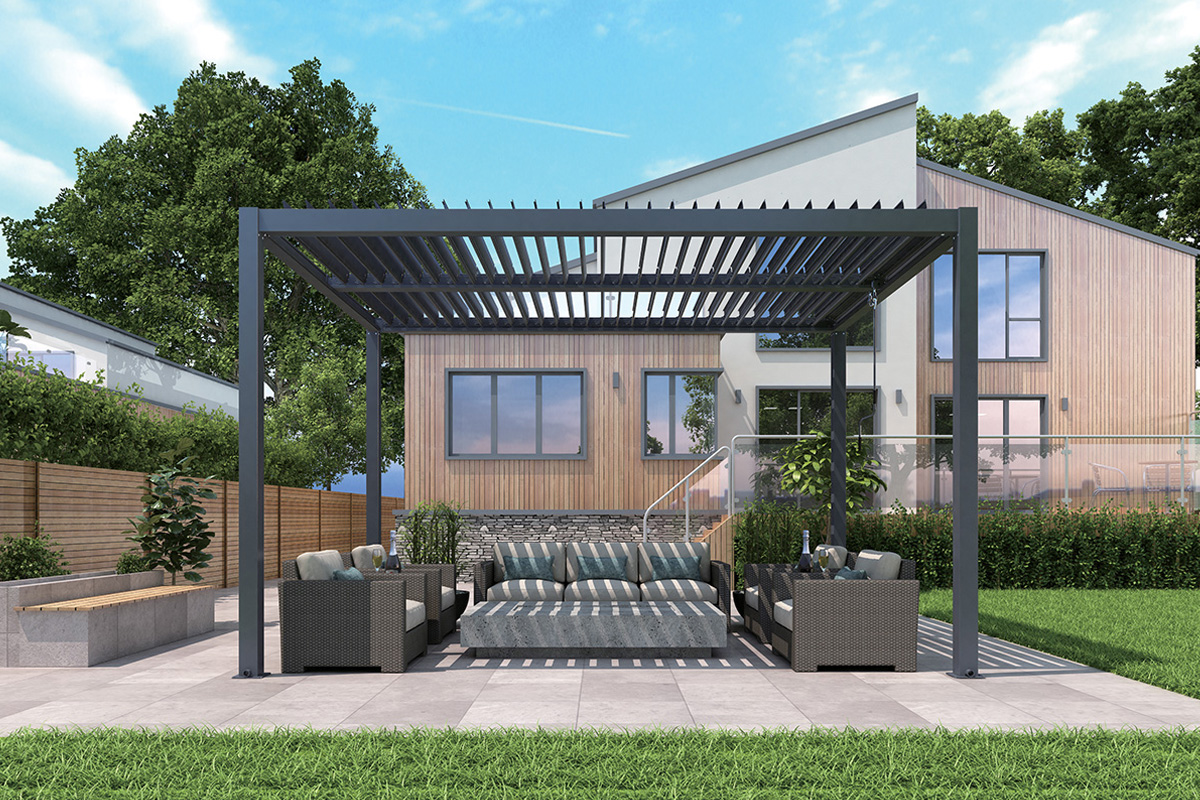 GREEN BAY Pergola aluminijumska 3 x 4 (A + B+ C + D) 078504 - 7