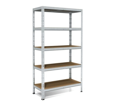 Metalna polica POKERINO 180 x 90 x 40 cm 5 x 200 kg – pocinkovana - 1