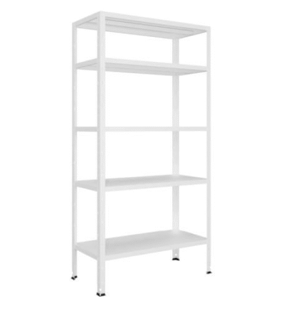 Metalna polica CROSSER 180 x 90 x 30 cm 5 x 70 kg – bela - 1