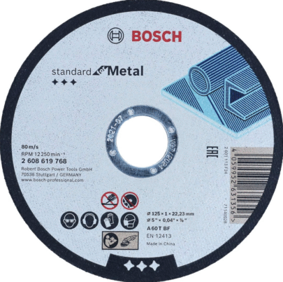 Standard for Metal A 60 T BF, 125×22,23×1,0mm - 1