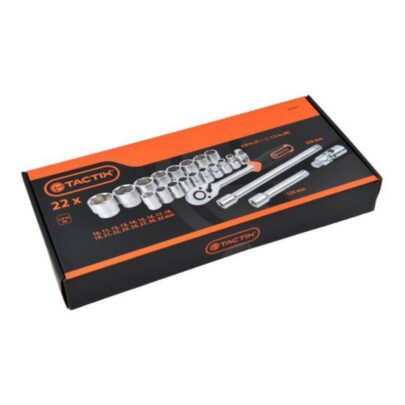 Set 22 del. nasadnih ključeva sa čegrtaljkom 1/2″ HEX - 2