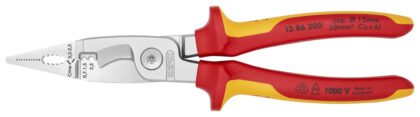 KNIPEX Klešta za električne instalacije 1000V VDE 200mm 13 86 200 - 1