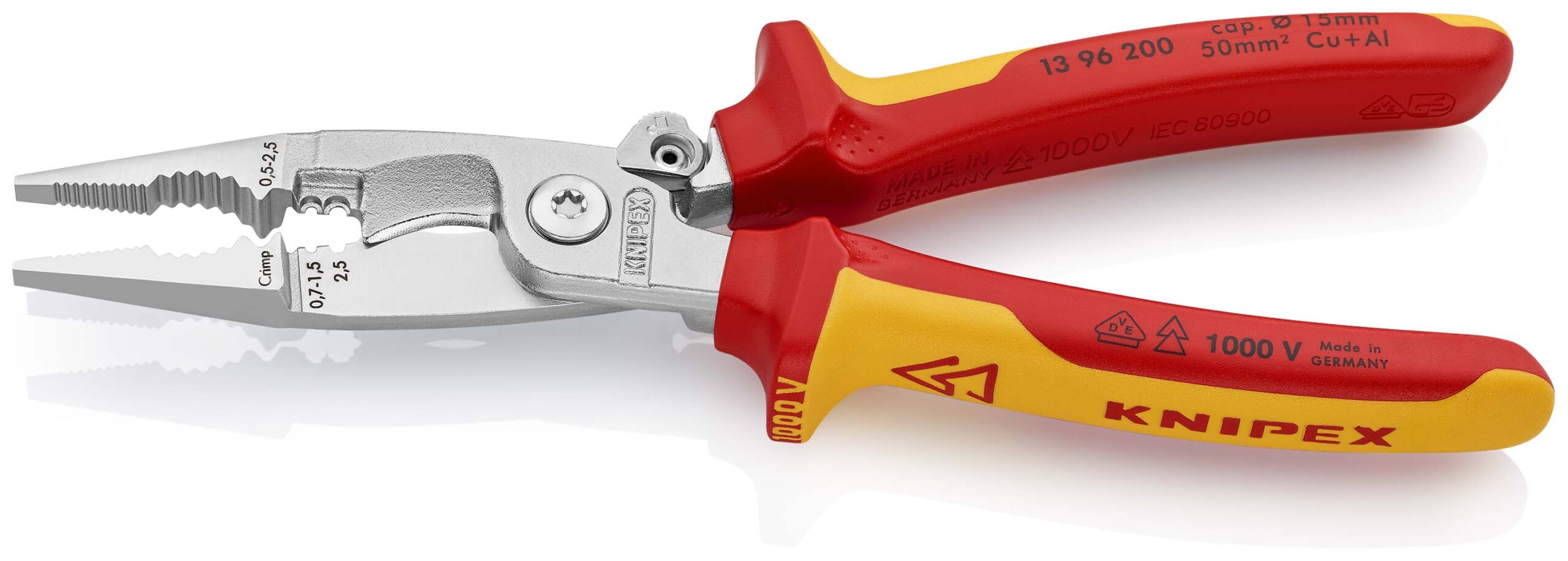 KNIPEX Klešta za električne instalacije sa zaključavanjem 200mm 13 96 200 - 4