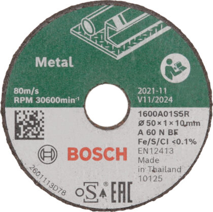 BOSCH Expert for Inox ravna rezna ploča 50 mm, pakovanje sa 3 dela 1600A01S5Y - 1