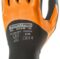 Glove polyester black with orange/black nitrile double coating - 1