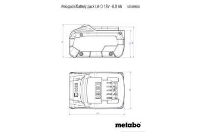 baterija 18V/8.0Ah LiHD - 3