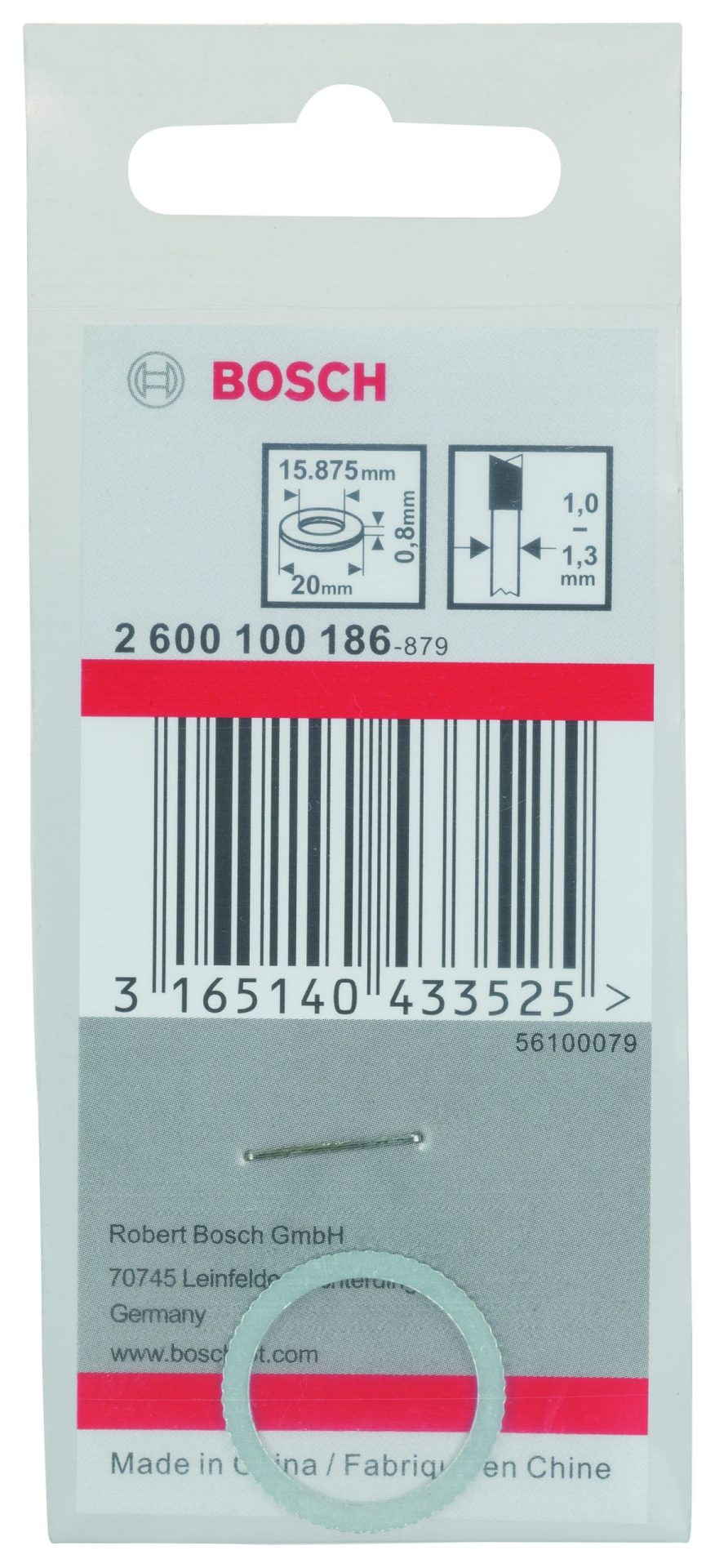 BOSCH Redukcioni prstenovi za listove kružne testere 2600100186 - 2
