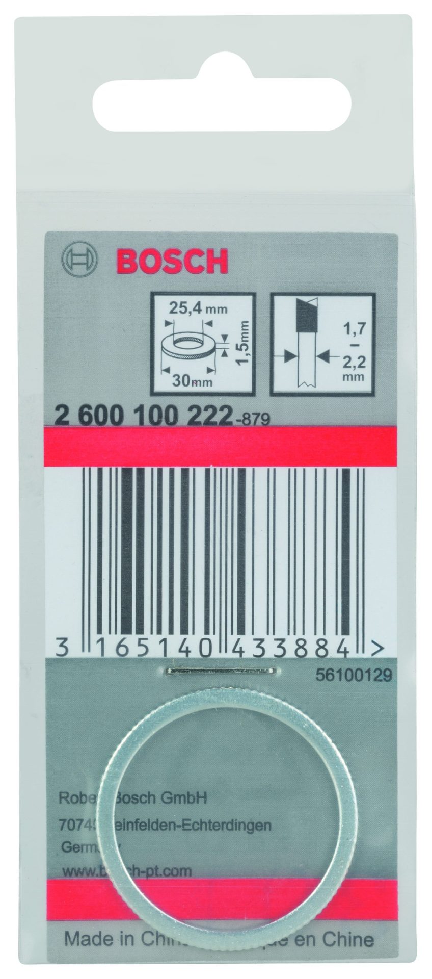 BOSCH Redukcioni prstenovi za listove kružne testere 2600100222 - 2