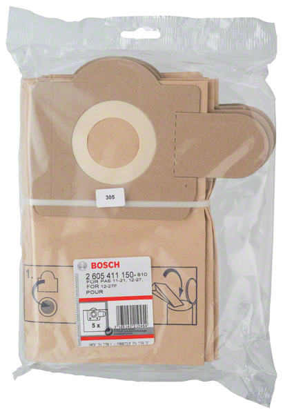 BOSCH Papirnata filterska vrećica za PAS 11-21 2605411150 - 2