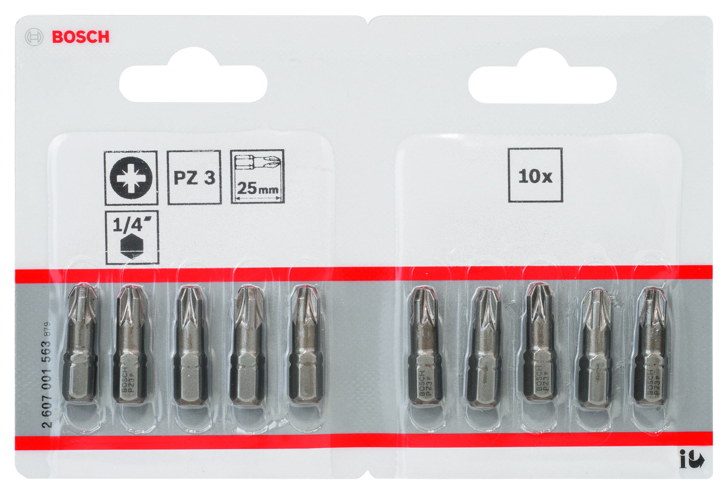 BOSCH Extra Hard nastavci za odvrtače Pozidriv 2607001563 - 2