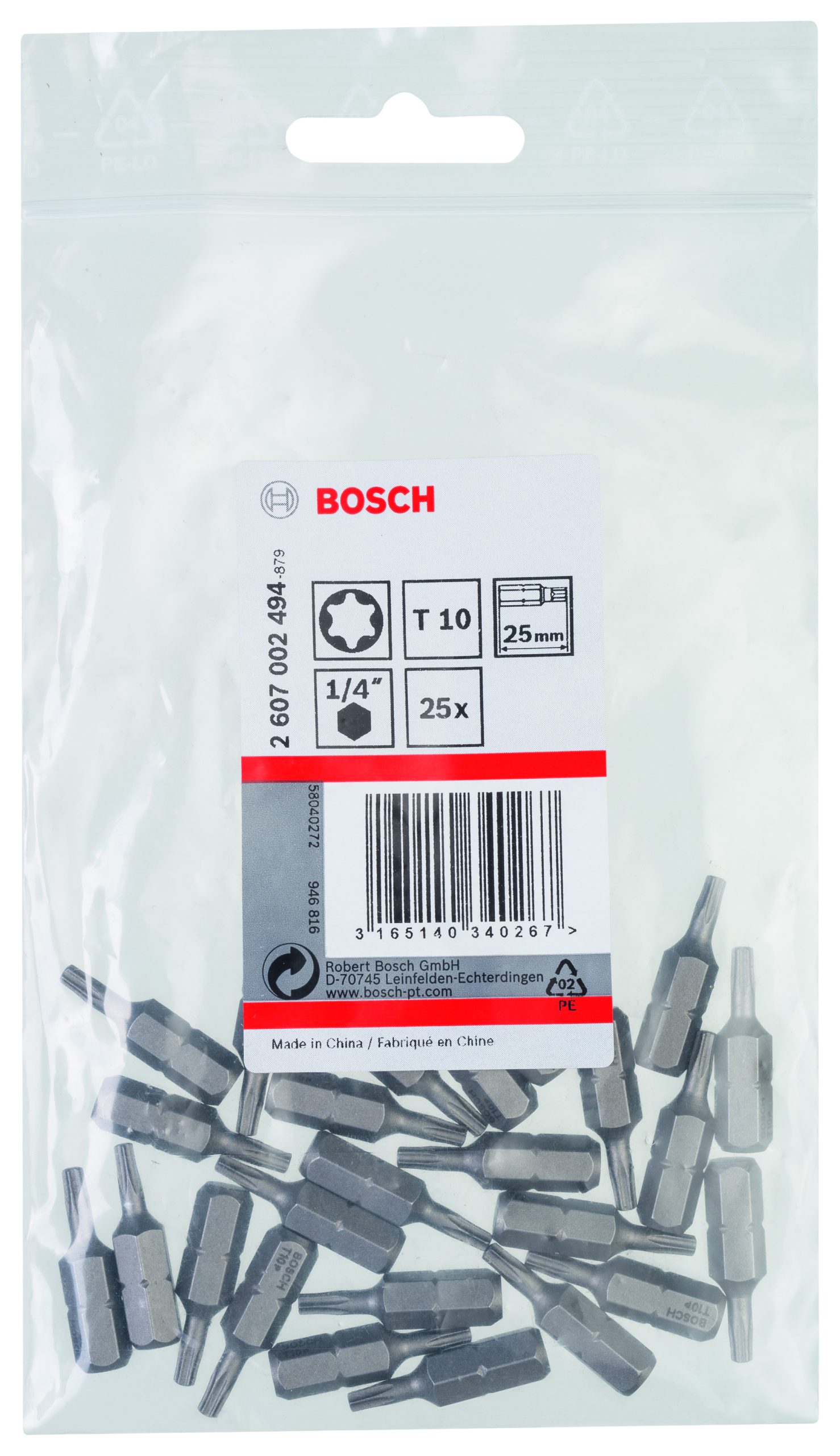 BOSCH Extra Hard nastavci za odvrtače Torx® 2607002494 - 2