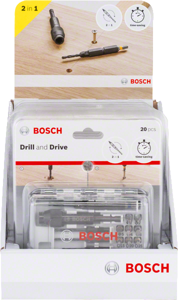 BOSCH 20-delni set bitova odvrtača Drill&Drive 2607002786 - 2