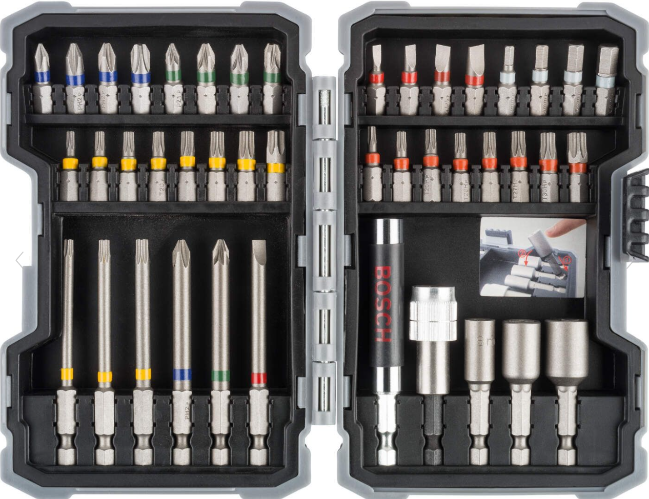 BOSCH 43-delni set Extra Hard nastavaka za odvrtače PH, PZ, T, SL, H 2607017723 - 2