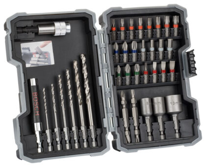 BOSCH 35-delni komplet HSS-G burgija i nastavaka za odvrtače Extra Hard, PH, PZ, SL, H, T 2607017726 - 1
