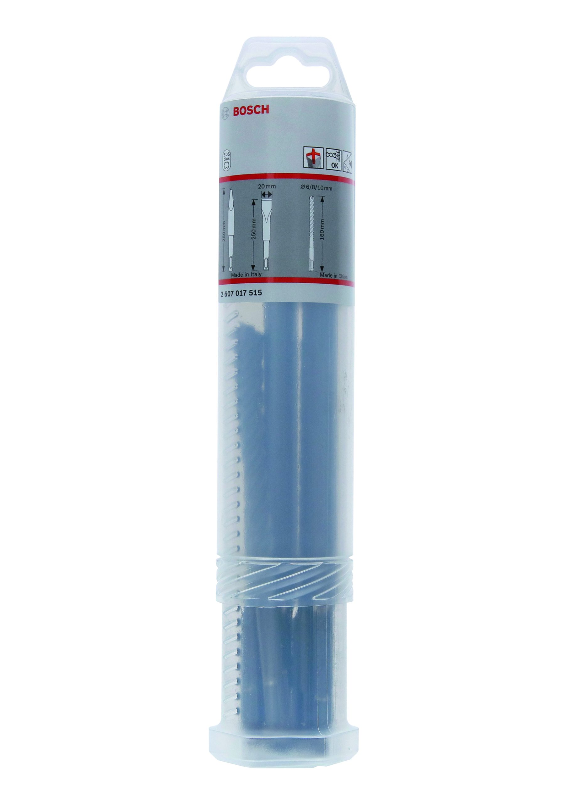 BOSCH Kombinovani kompleti dleta i burgija, SDS plus-5X, špicasta i pljosnata dleta sa SDS plus držačem 2607017515 - 2
