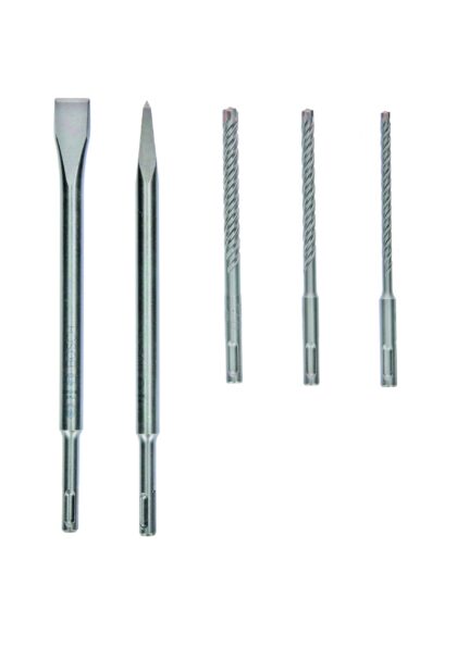 BOSCH Kombinovani kompleti dleta i burgija, SDS plus-5X, špicasta i pljosnata dleta sa SDS plus držačem 2607017515 - 1