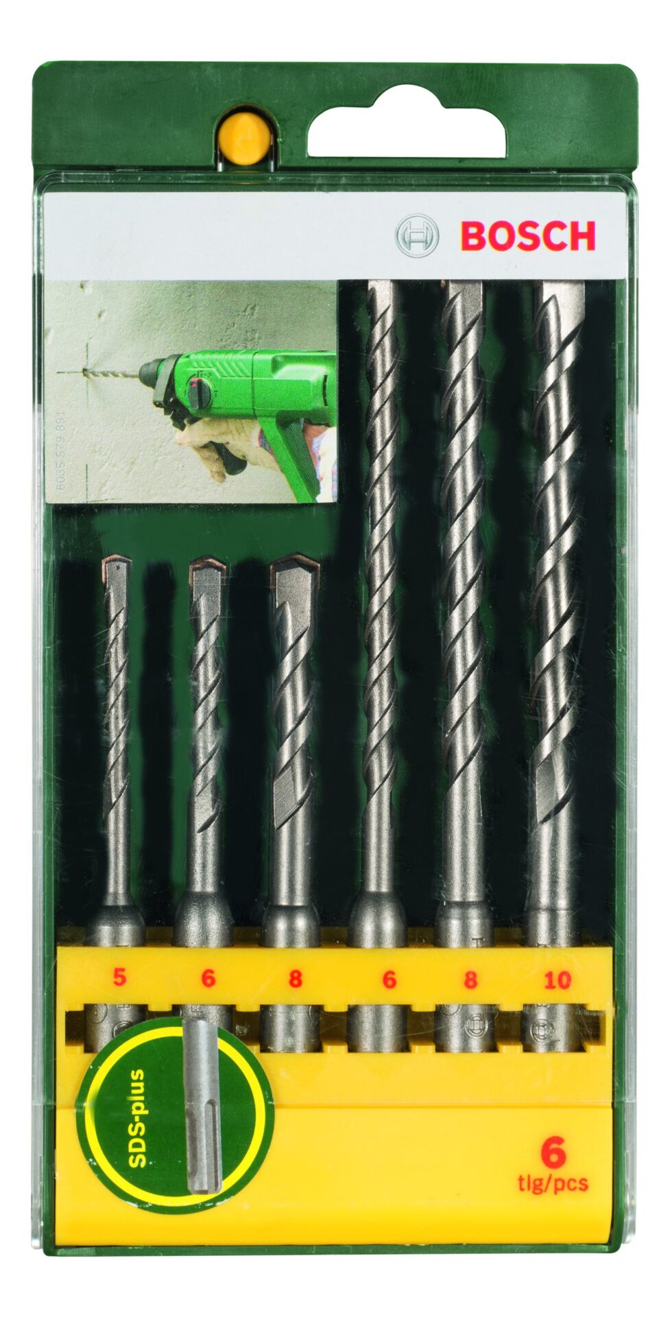 BOSCH Komplet burgija za udarne bušilice SDS plus-5, 6 komada 2607019447 - 2
