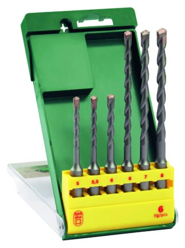 Komplet burgija za udarne bušilice SDS plus-5, 6 komada - 1