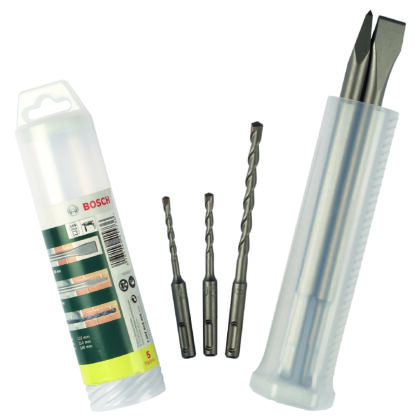 BOSCH Komplet dleta i burgija za udarne bušilice SDS plus, 5 komada 2607019455 - 1