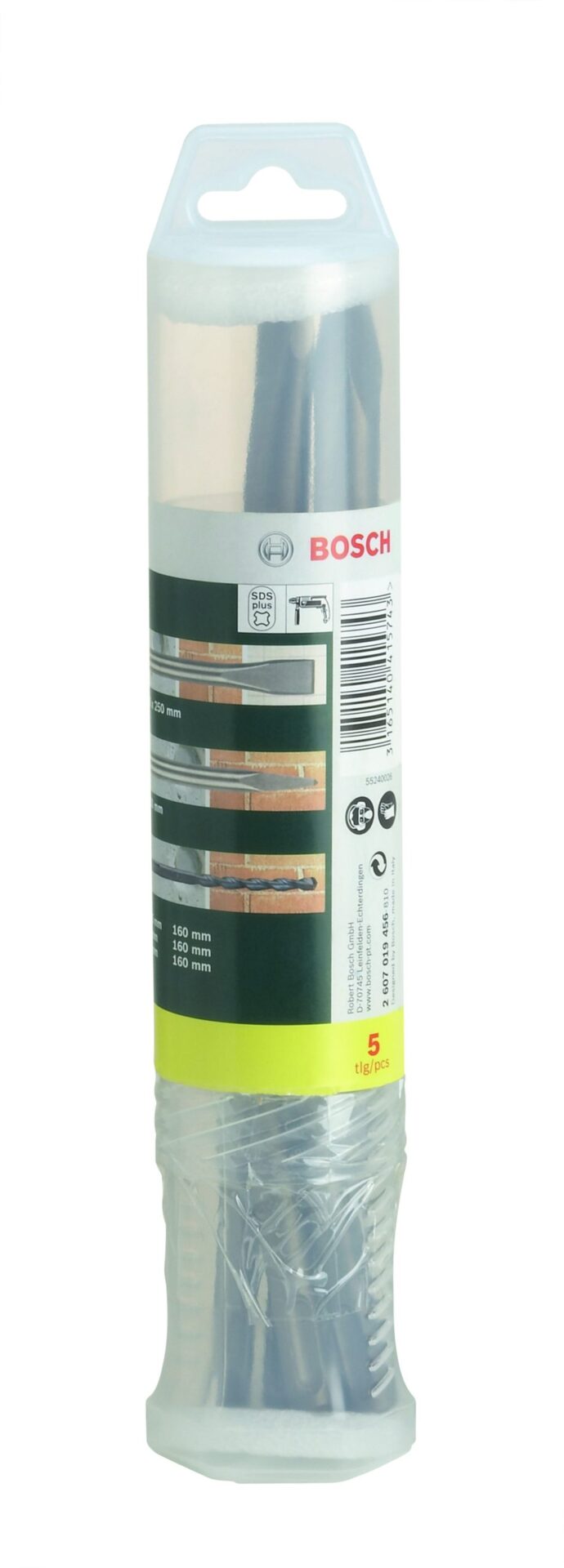 BOSCH Komplet dleta i burgija za udarne bušilice SDS plus, 5 komada 2607019456 - 2