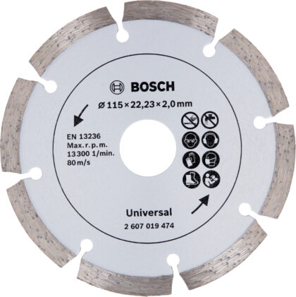 BOSCH Dijamantska rezna ploča za građevinski materijal, Ø 115 mm 2607019474 - 1