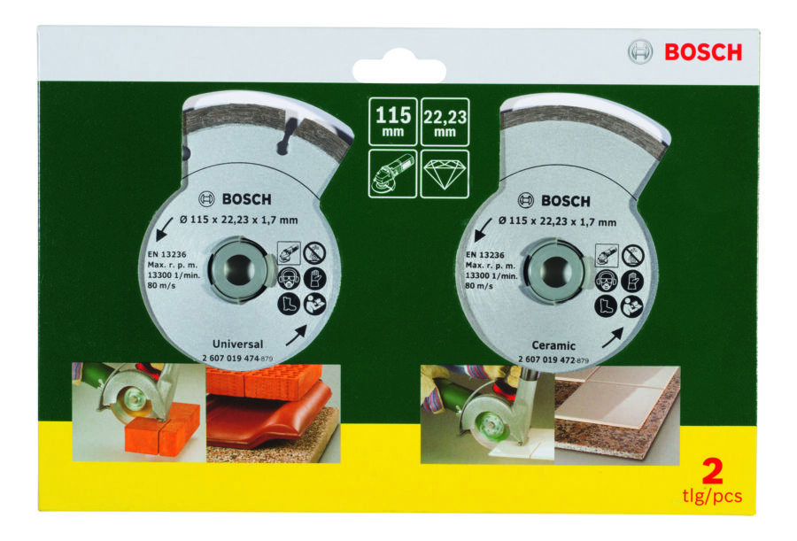 BOSCH Dijamantske rezne ploče za pločice i građevinski materijal, Ø 115 mm 2607019478 - 2