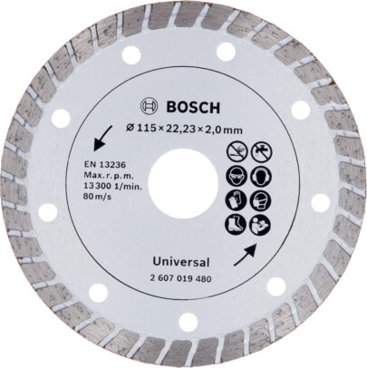 Dijamantska rezna ploča Turbo, Ø 115 mm - 1