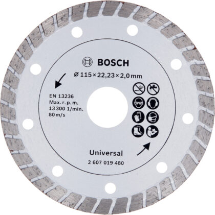 BOSCH Dijamantska rezna ploča Turbo, Ø 115 mm 2607019480 - 1