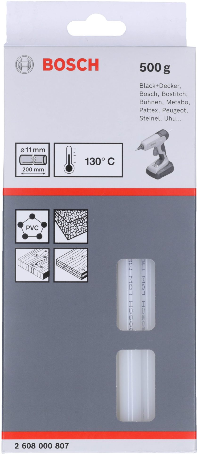 BOSCH Štapići lepka za male temperature, providni 2608000807 - 2