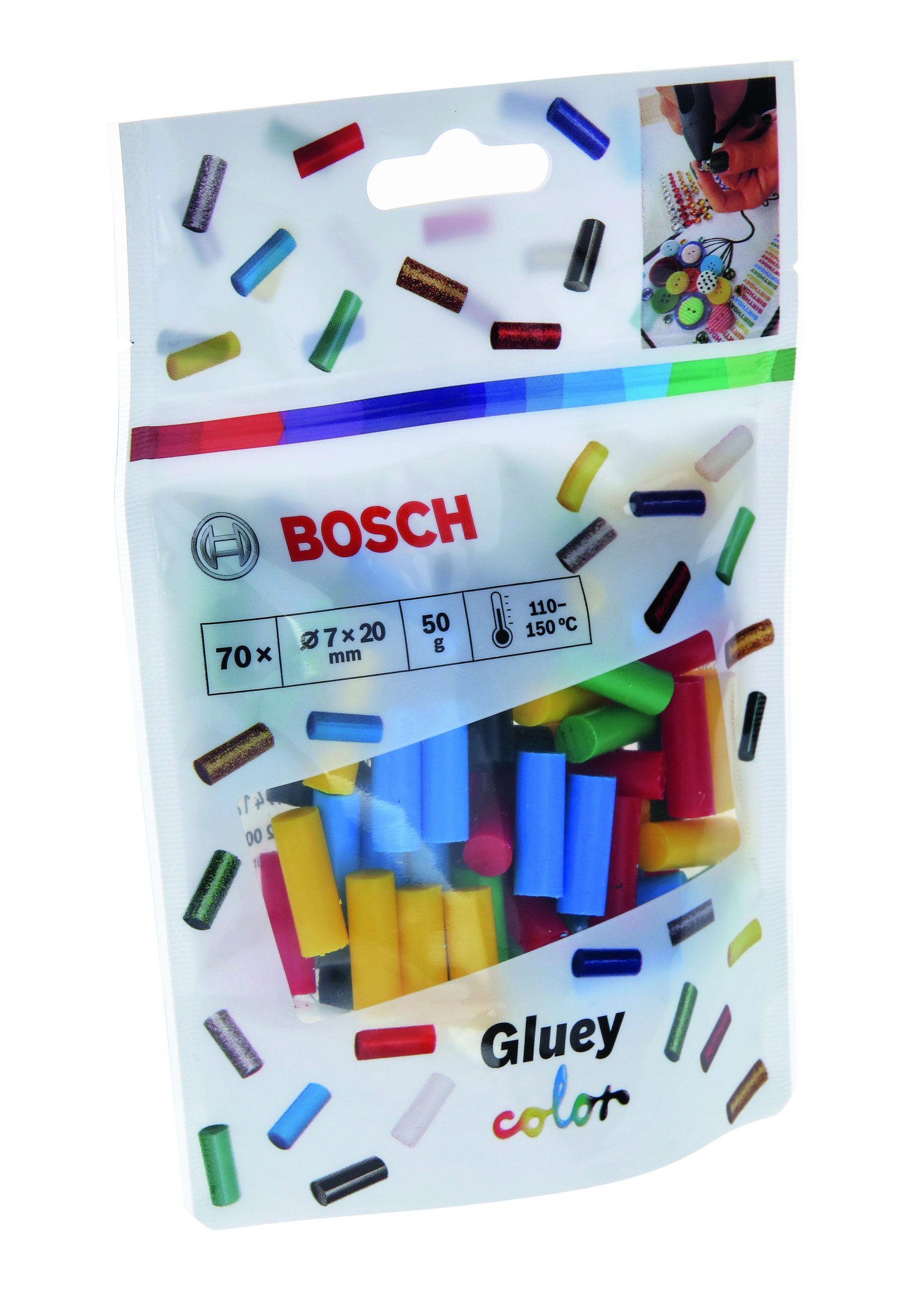 BOSCH Gluey štapići lepka u boji mešani 2608002005 - 2