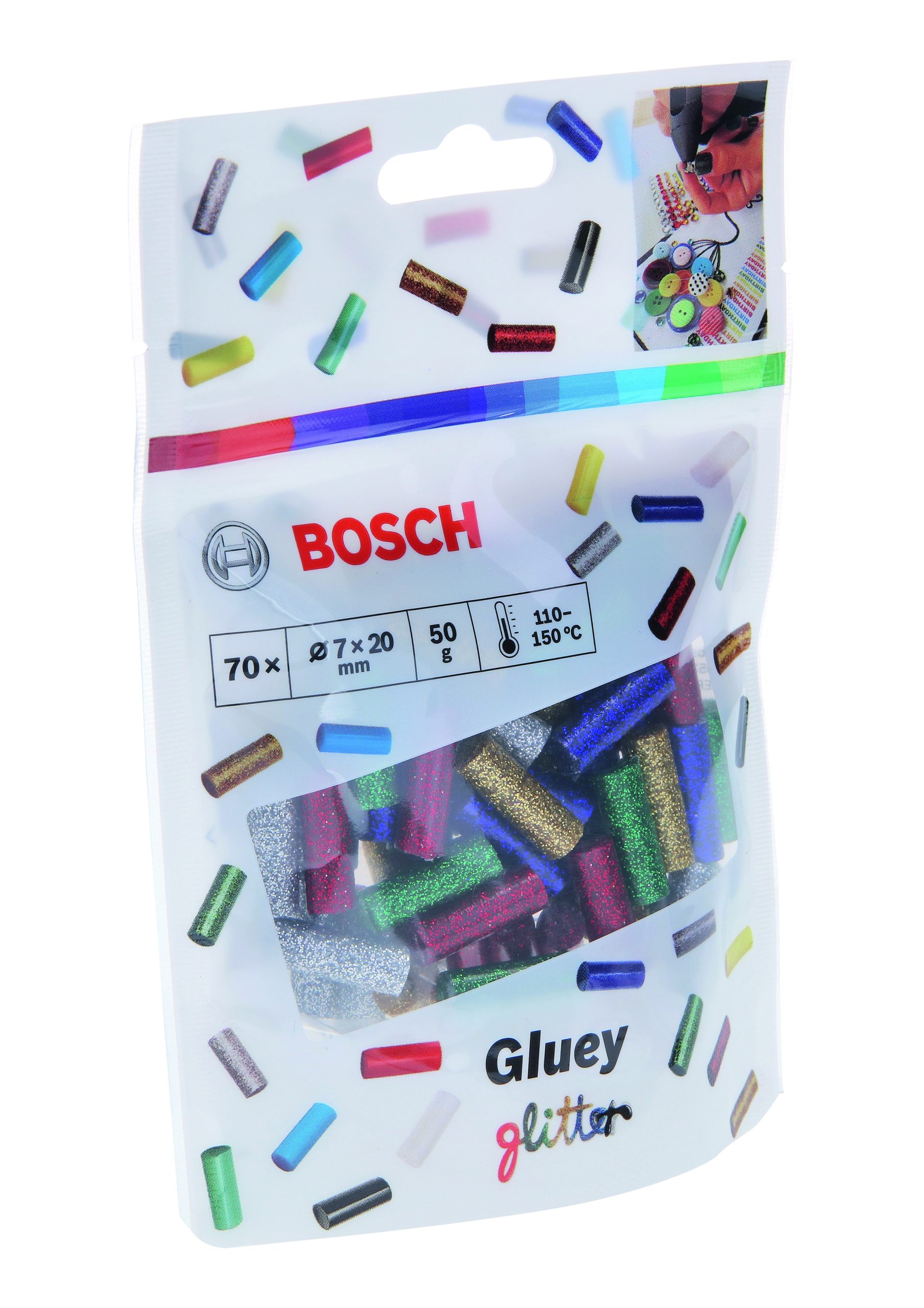 BOSCH Gluey štapići lepka šljokice mešani 2608002006 - 2
