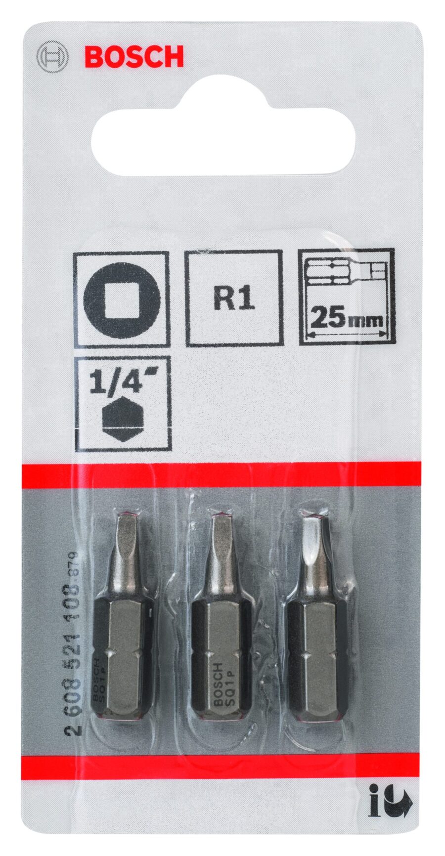 BOSCH Extra Hard burgije za odvrtače, četvrtaste 2608521108 - 2