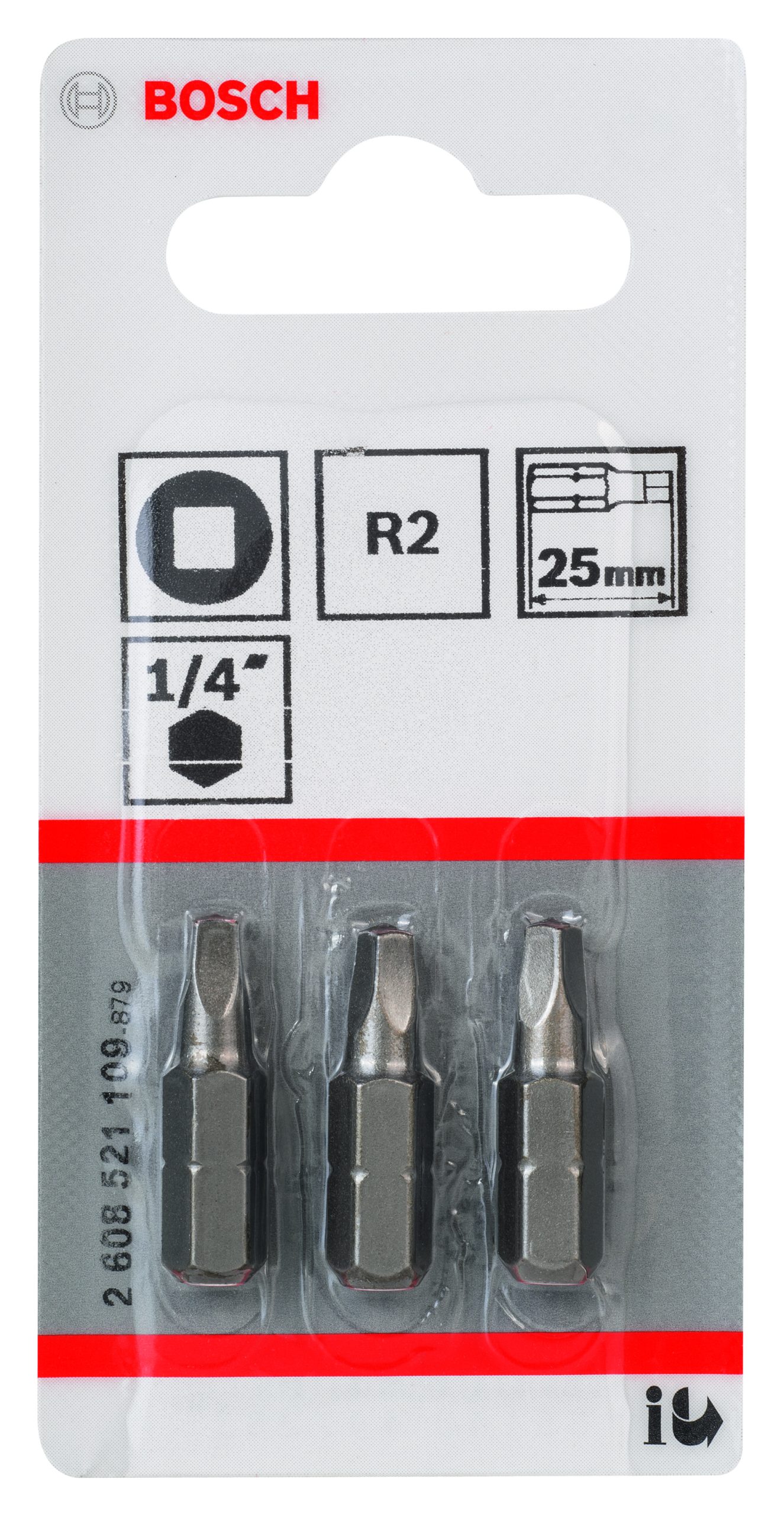 BOSCH Extra Hard burgije za odvrtače, četvrtaste 2608521109 - 2