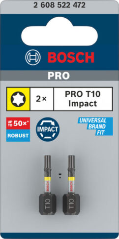 PRO Torx Impact nastavak, T10, 25 mm, 2 kom. - 2